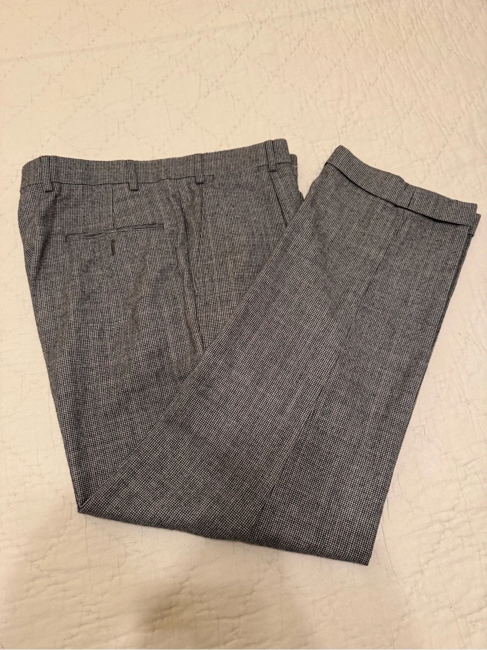 Hart Schaffner Marx Gray 100% wool Dress Pants